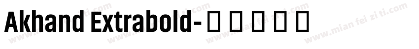 Akhand Extrabold字体转换